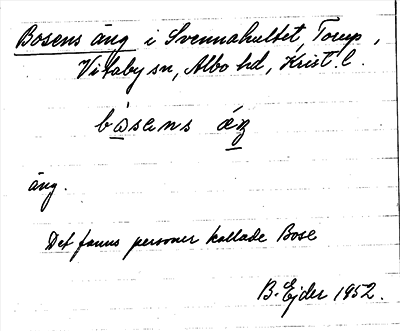 Bild på arkivkortet för arkivposten Bosens äng