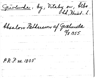 Bild på arkivkortet för arkivposten Grävlunda