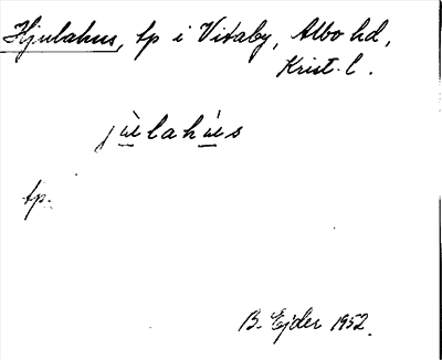 Bild på arkivkortet för arkivposten Hjulahus