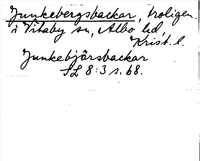 Bild på arkivkortet för arkivposten Junkebergsbackar