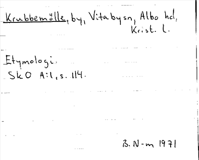 Bild på arkivkortet för arkivposten Krubbemölle