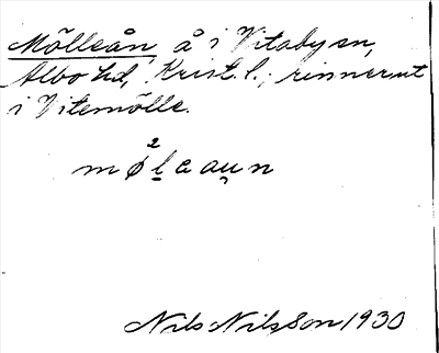 Bild på arkivkortet för arkivposten Mölleån