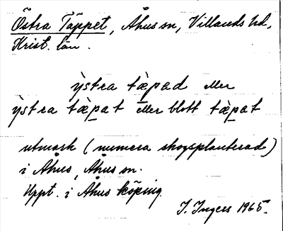 Bild på arkivkortet för arkivposten Östra Täppet