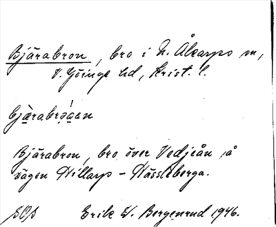 Bild på arkivkortet för arkivposten Bjärabron