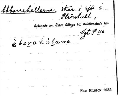 Bild på arkivkortet för arkivposten Abborrahallarna