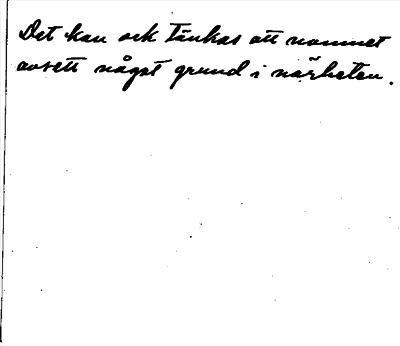 Bild på baksidan av arkivkortet för arkivposten Flöten, St.