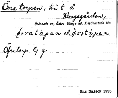 Bild på arkivkortet för arkivposten Östra torpen