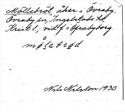 Bild på arkivkortet för arkivposten Möllebröt