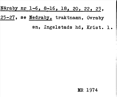 Bild på arkivkortet för arkivposten Näraby, se Nedraby