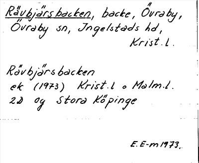 Bild på arkivkortet för arkivposten Rävbjärsbacken