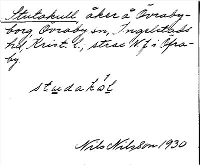 Bild på arkivkortet för arkivposten Stutakull