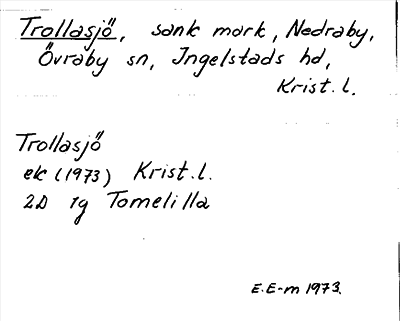 Bild på arkivkortet för arkivposten Trollasjö