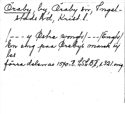 Bild på arkivkortet för arkivposten Öraby