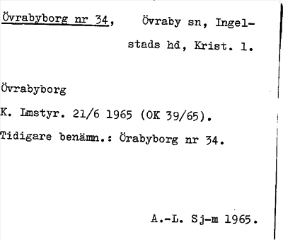Bild på arkivkortet för arkivposten Övrabyborg