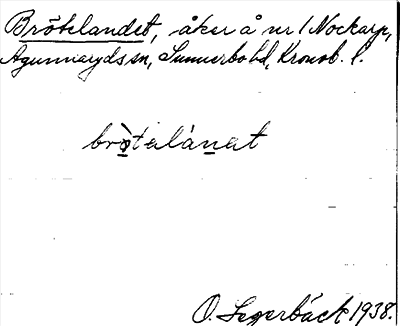 Bild på arkivkortet för arkivposten Björtelandet