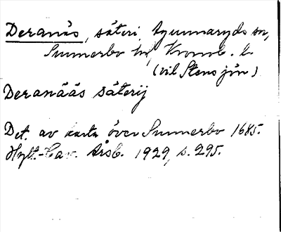 Bild på arkivkortet för arkivposten Deranäs