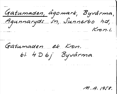 Bild på arkivkortet för arkivposten Gatumaden