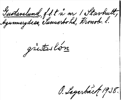 Bild på arkivkortet för arkivposten Gustavslund