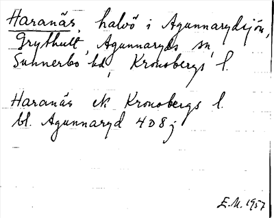 Bild på arkivkortet för arkivposten Haranäs