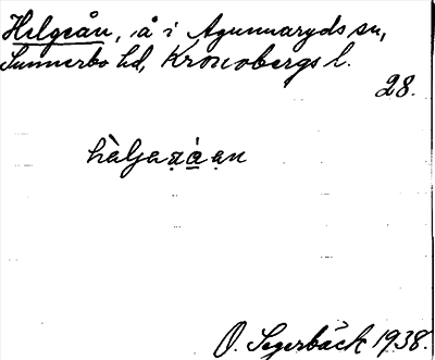 Bild på arkivkortet för arkivposten Helgeån