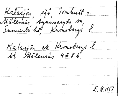 Bild på arkivkortet för arkivposten Kalasjön
