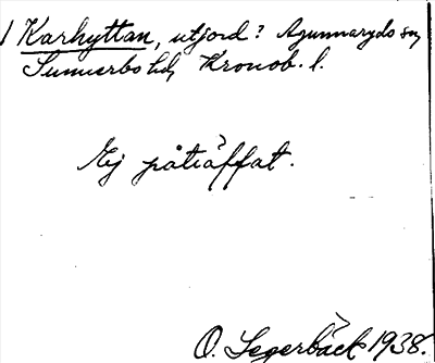 Bild på arkivkortet för arkivposten Karhyttan