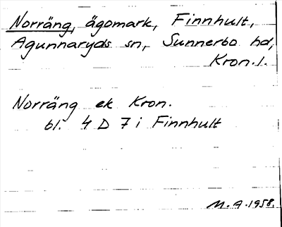 Bild på arkivkortet för arkivposten Norräng