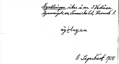 Bild på arkivkortet för arkivposten Nyodlingen