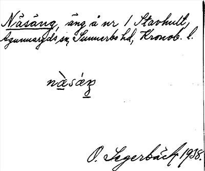 Bild på arkivkortet för arkivposten Näsäng