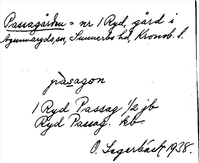 Bild på arkivkortet för arkivposten Passagården