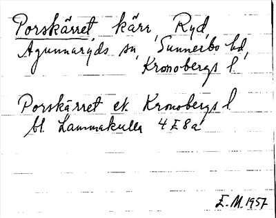 Bild på arkivkortet för arkivposten Porskärret