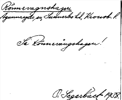 Bild på arkivkortet för arkivposten Rönnevagnshagen