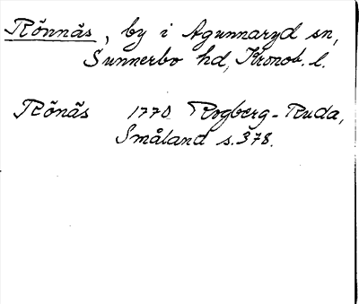 Bild på arkivkortet för arkivposten Rönnäs