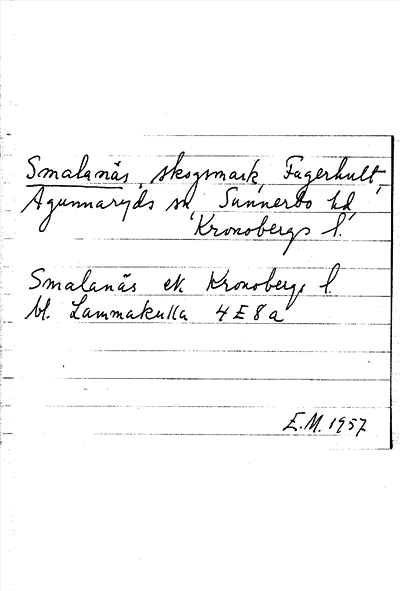 Bild på arkivkortet för arkivposten Smalanäs