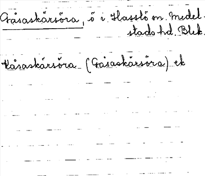 Bild på arkivkortet för arkivposten Gåsaskärsöra