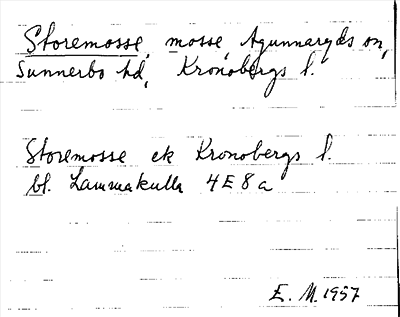 Bild på arkivkortet för arkivposten Storemosse