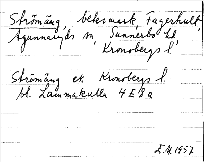 Bild på arkivkortet för arkivposten Strömäng
