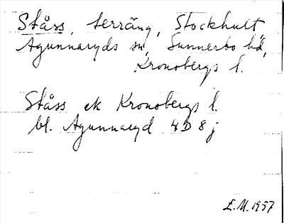 Bild på arkivkortet för arkivposten Ståss