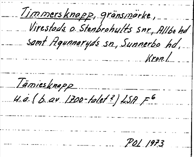 Bild på arkivkortet för arkivposten Timmersknapp