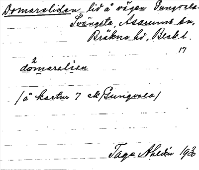 Bild på arkivkortet för arkivposten Domareliden