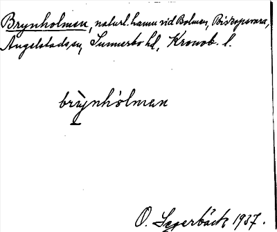 Bild på arkivkortet för arkivposten Brynholmen