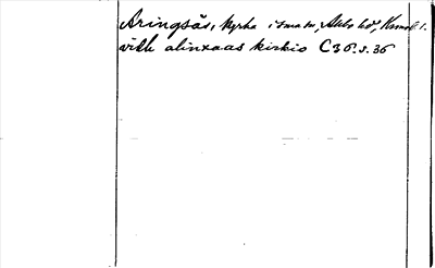 Bild på arkivkortet för arkivposten Aringsås