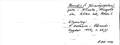 Bild på arkivkortet för arkivposten Bondis (=Järnvägsgatan)