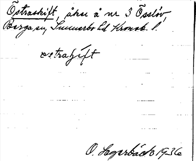 Bild på arkivkortet för arkivposten Östraskift