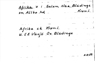 Bild på arkivkortet för arkivposten Afrika