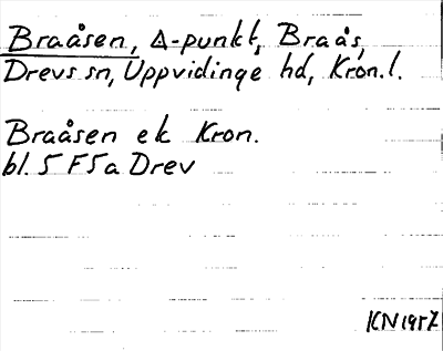 Bild på arkivkortet för arkivposten Braåsen