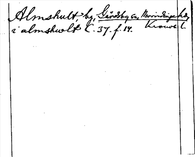 Bild på arkivkortet för arkivposten Almshult