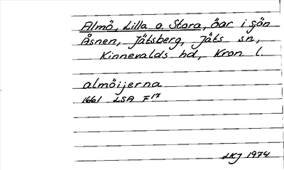 Bild på arkivkortet för arkivposten Almö, Lilla o. Stora