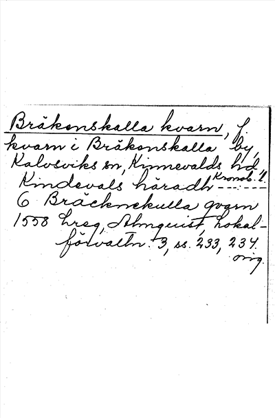 Bild på arkivkortet för arkivposten Bräkenskalla kvarn