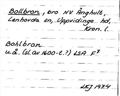 Bild på arkivkortet för arkivposten Bollbron